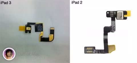 Microphone trên iPad 3 đã thay đổi. Microphone trên iPad 3 đã thay đổi.