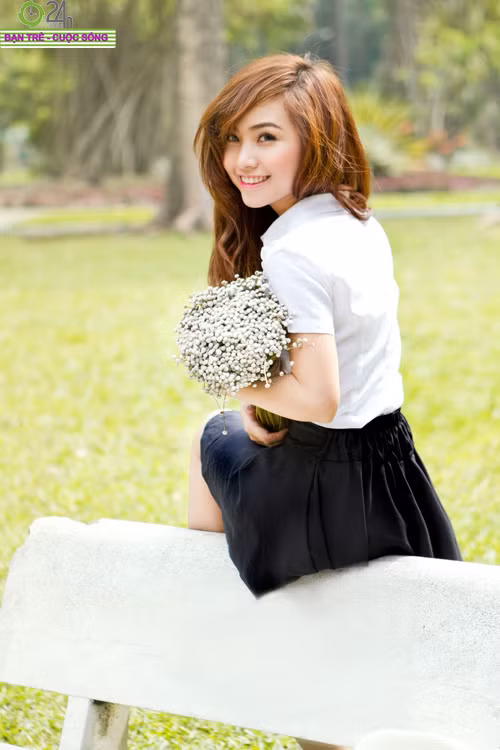 Hot girl Nana xinh tươi tuổi học trò, Bạn trẻ - Cuộc sống, hot girl Nana, nana, hot girl sai thanh, 20-11, ngay nha giao viet nam, hoc tro, bao