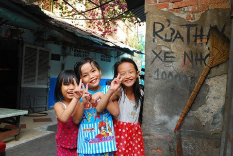 Hẻm cười. Ảnh: Nguyễn Hữu Anh