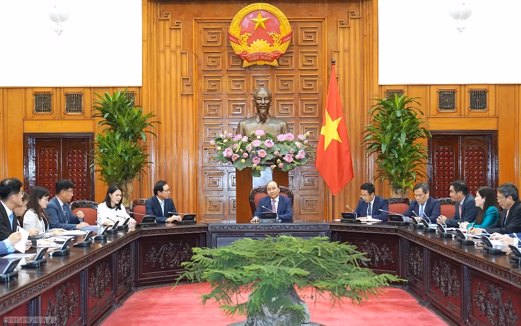 Quang cảnh buổi tiếp. Ảnh: VGP