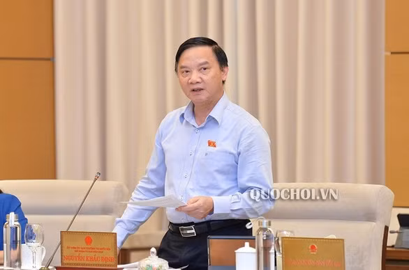 Chủ nhiệm Ủy ban Pháp luật của Quốc hội Nguyễn Khắc Định. Ảnh: Quochoi.vn