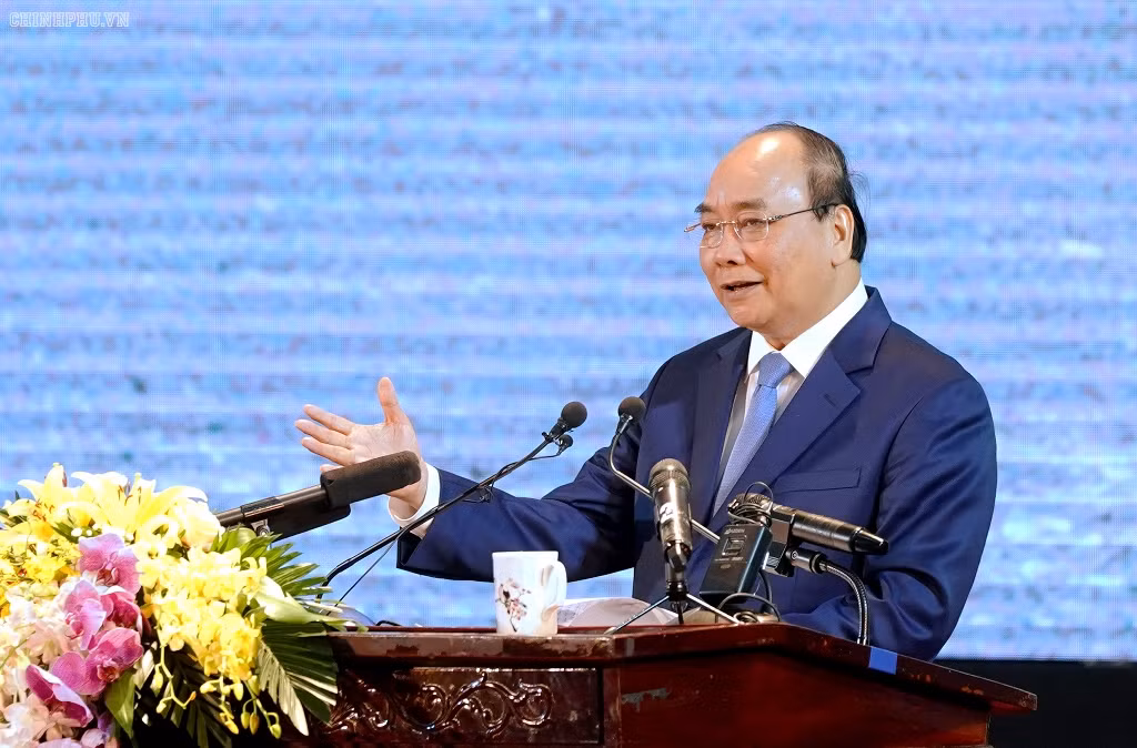 Thủ tướng phát biểu. Ảnh: VGP