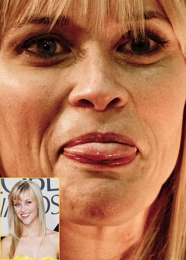 Reese Witherspoon có lẽ đã phải cậy nhờ rất nhiều vào mỹ phẩm, nghệ thuật make up mới có thể xuất hiện long lanh trước công chúng và báo giới. (Ảnh: Xz) Xem thêm: Điểm danh những chiếc cằm mới của Sao Việt / Bộ sưu tập váy xinh chào hè 2012. Reese Witherspoon có lẽ đã phải cậy nhờ rất nhiều vào mỹ phẩm, nghệ thuật make up mới có thể xuất hiện long lanh trước công chúng và báo giới. (Ảnh: Xz) Xem thêm: Điểm danh những chiếc cằm mới của Sao Việt / Bộ sưu tập váy xinh chào hè 2012.