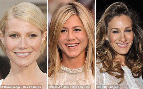 Kiểu 2: Lông mày tự nhiên Gwyneth Paltrow, Jennifer Aniston và Sarah Jessica Parker đều sở hữu cặp lông mày rất tự nhiên. Và với họ sự gọn gàng, rõ ràng là điều không cần thiết. Xem thêm: Điểm danh những chiếc "cằm mới" của Sao Việt.
