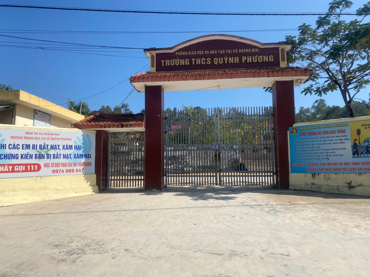 Trường Trung học cơ sở Quỳnh Phương, Hoàng Mai (Nghệ An). Ảnh: NTCC Trường Trung học cơ sở Quỳnh Phương, Hoàng Mai (Nghệ An). Ảnh: NTCC