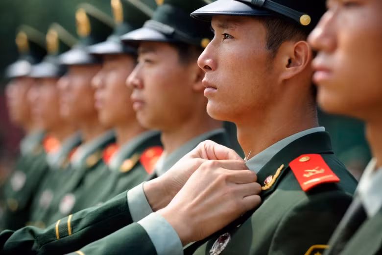 Lính Trung Quốc, hình minh họa. Lính Trung Quốc, hình minh họa.
