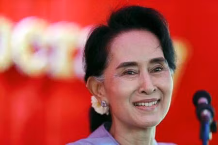 Bà Aung San Suu Kyi, ảnh: Sudinfo.be Bà Aung San Suu Kyi, ảnh: Sudinfo.be