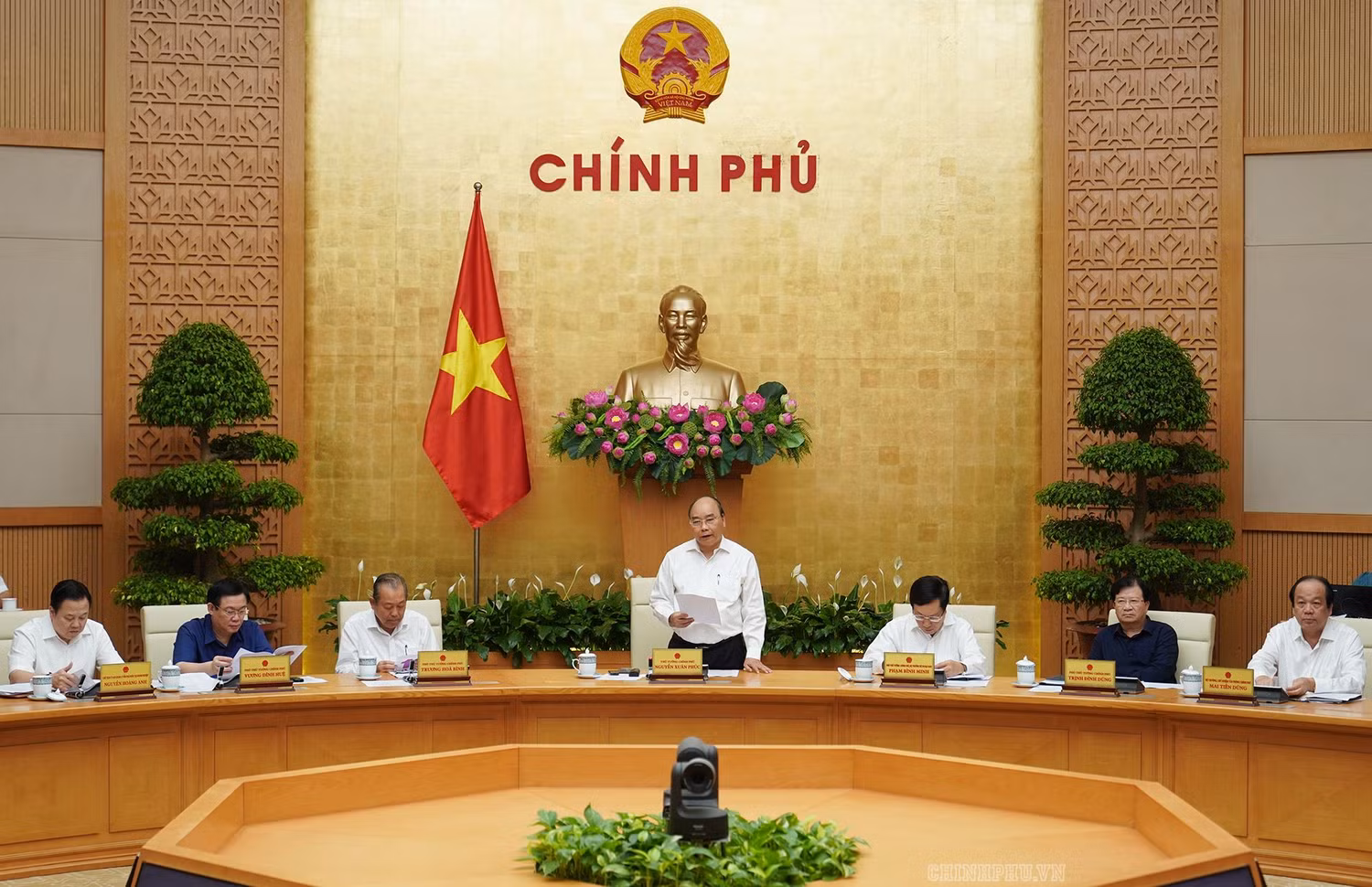 Quang cảnh buổi làm việc. Ảnh: VGP Quang cảnh buổi làm việc. Ảnh: VGP