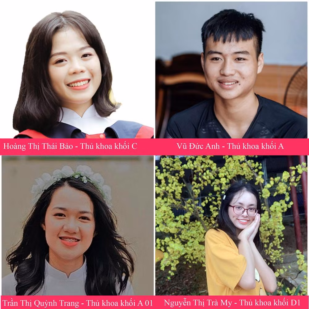 Gương mặt một số thủ khoa năm 2019. (Đồ họa: Tùng Dương)