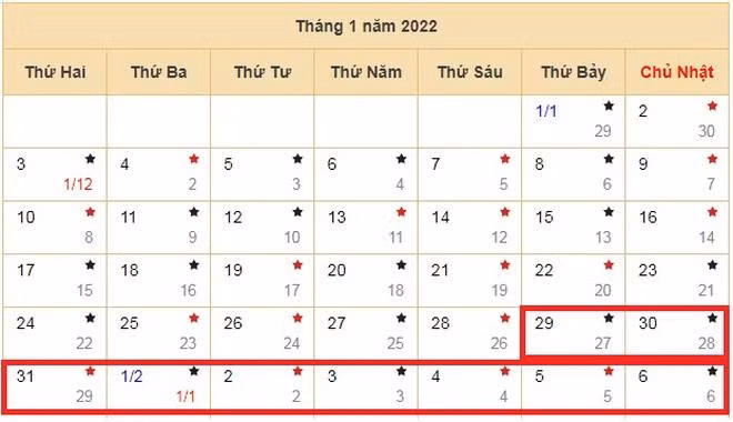 Cán bộ, công nhân, viên chức được nghỉ Tết Nguyên đán 9 ngày.