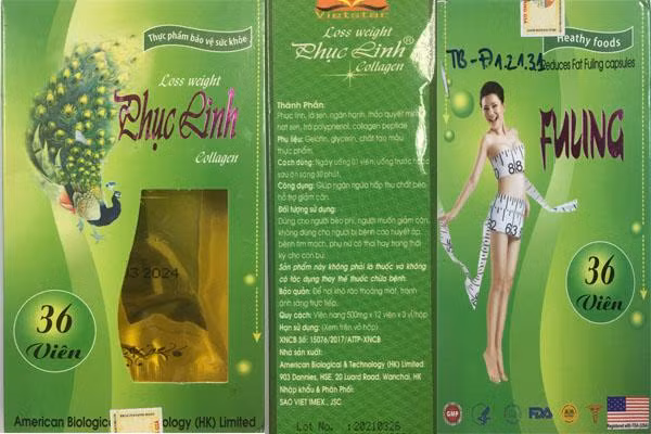 Cảnh báo phát hiện chất cấm Sibutramine trong sản phẩm Phục linh Collagen ảnh 1