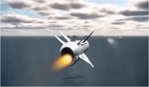 Tên lửa Kh-35E truy diệt mục tiêu sau khi phóng