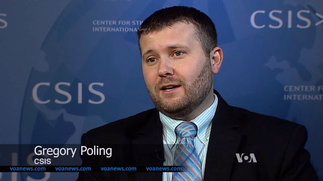 Ông Gregory Poling, ảnh: Youtube.