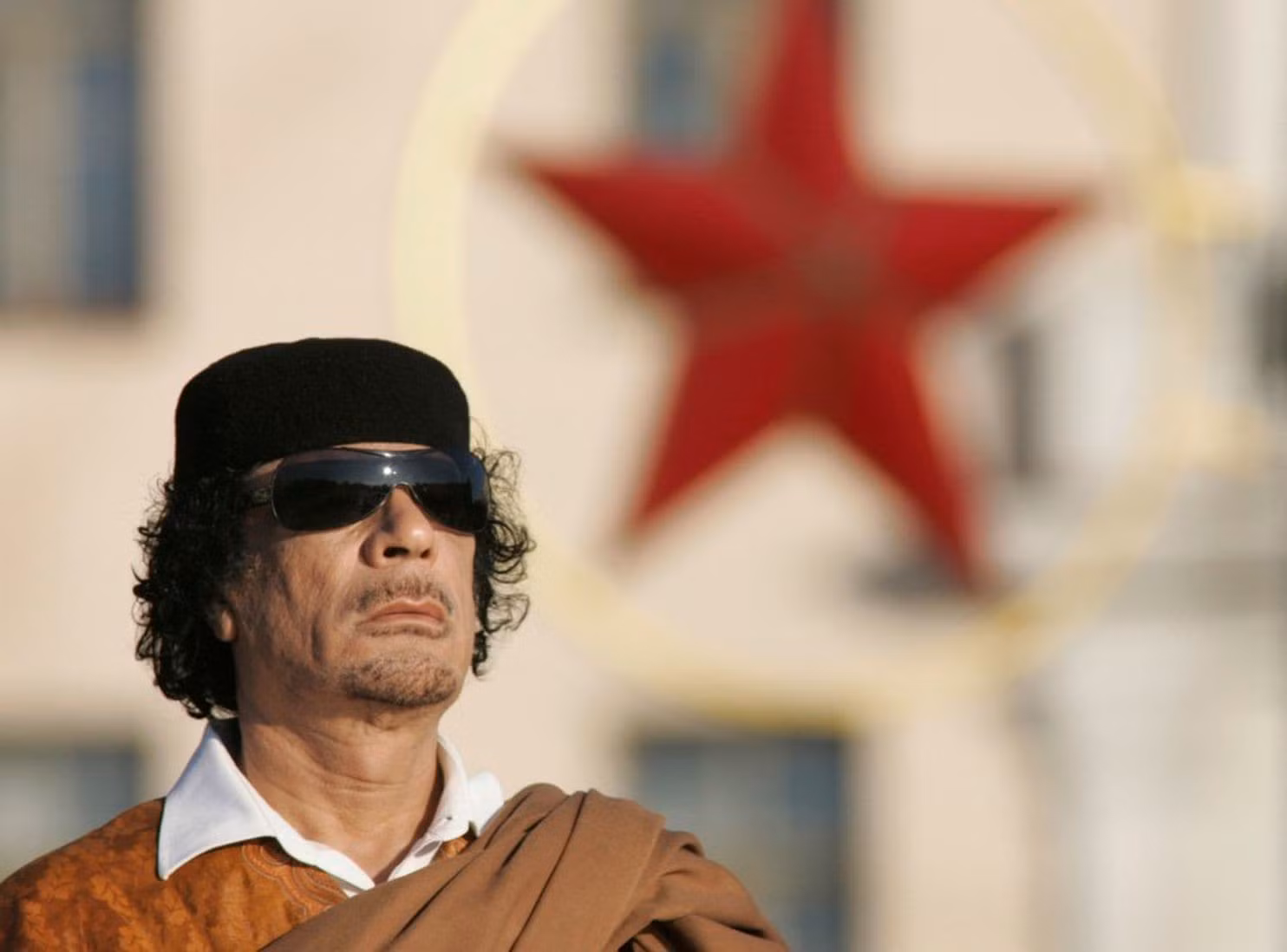 Tổng thống Libya, Đại tá Moammar Gaddafi tại thủ đô của Belarus ngày 3/11/2018, ảnh: AP.