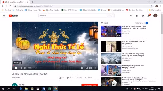 Lễ hội Bông Sòng làng Phú Thụy 2017, clip đăng trên Youtube.com Lễ hội Bông Sòng làng Phú Thụy 2017, clip đăng trên Youtube.com
