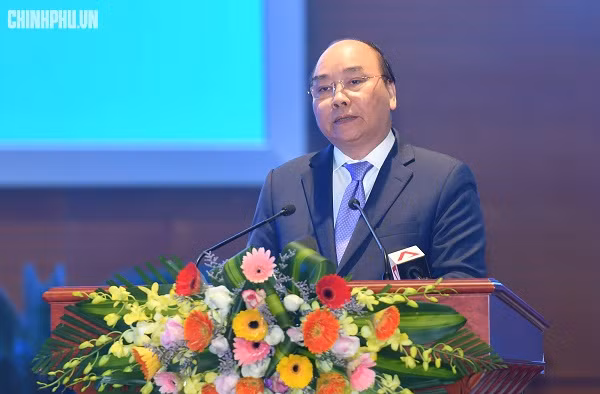 Thủ tướng Nguyễn Xuân Phúc phát biểu tại buổi lễ. Ảnh: VGP/Quang Hiếu Thủ tướng Nguyễn Xuân Phúc phát biểu tại buổi lễ. Ảnh: VGP/Quang Hiếu