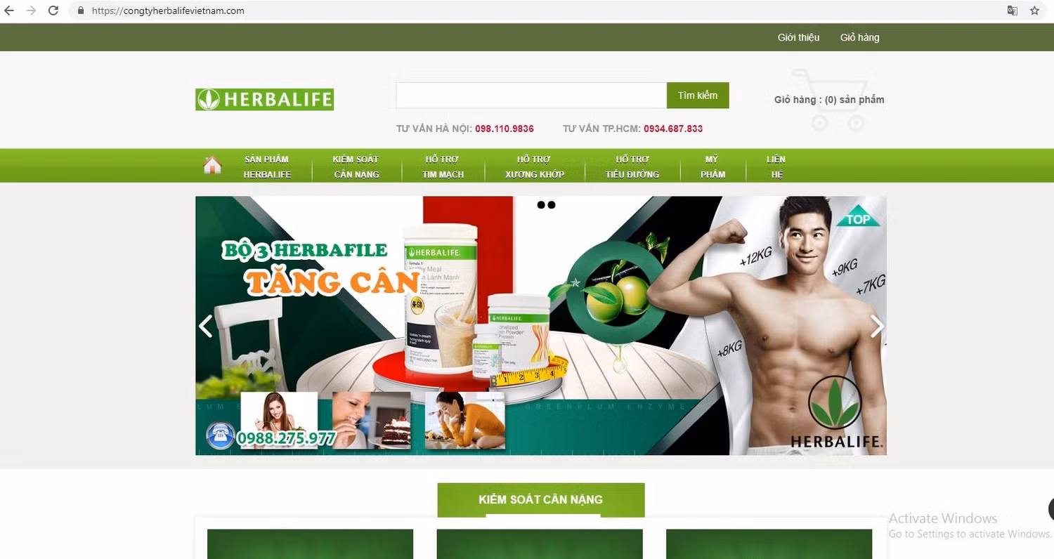 Cẩn trọng với thông tin quảng cáo Herbalife