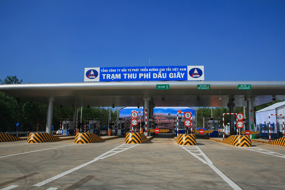 Trạm thu phí Dầu Giây. Ảnh: VOV