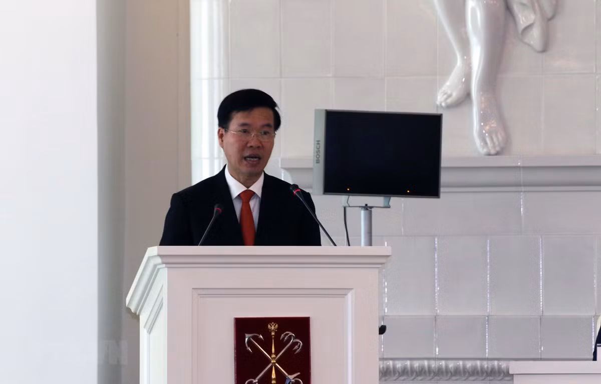 Trưởng Ban Tuyên giáo Trung ương Võ Văn Thưởng phát biểu. (Ảnh: Duy Trinh/TTXVN) Trưởng Ban Tuyên giáo Trung ương Võ Văn Thưởng phát biểu. (Ảnh: Duy Trinh/TTXVN)