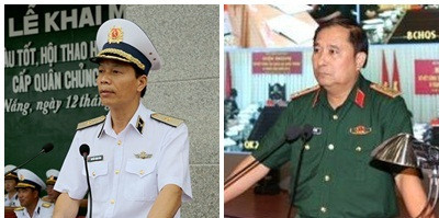 Phó Tổng Tham mưu trưởng Quân đội nhân dân Việt Nam Nguyễn Trọng Bình và Phùng Sĩ Tấn. Ảnh: VGP Phó Tổng Tham mưu trưởng Quân đội nhân dân Việt Nam Nguyễn Trọng Bình và Phùng Sĩ Tấn. Ảnh: VGP