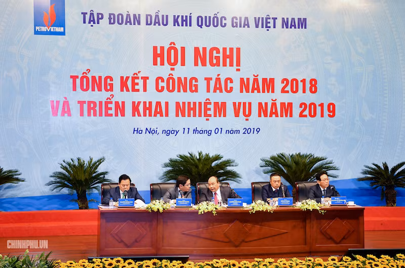 Ngày 11/1, Thủ tướng Nguyễn Xuân Phúc đã dự Hội nghị tổng kết công tác năm 2018 và triển khai nhiệm vụ năm 2019 của Tập đoàn Dầu khí Quốc gia Việt Nam (PVN). Ảnh: Chinhphu.vn Ngày 11/1, Thủ tướng Nguyễn Xuân Phúc đã dự Hội nghị tổng kết công tác năm 2018 và triển khai nhiệm vụ năm 2019 của Tập đoàn Dầu khí Quốc gia Việt Nam (PVN). Ảnh: Chinhphu.vn