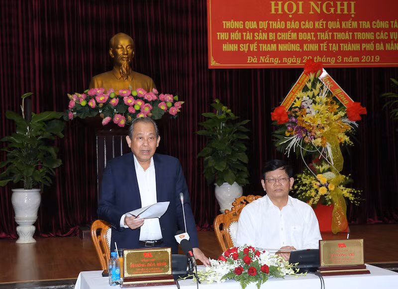 Phó Thủ tướng Thường trực Chính phủ Trương Hoà Bình phát biểu tại buổi làm việc. Ảnh: VGP Phó Thủ tướng Thường trực Chính phủ Trương Hoà Bình phát biểu tại buổi làm việc. Ảnh: VGP