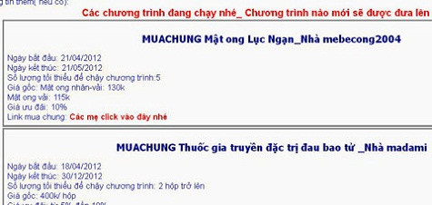 Mô hình mua theo nhóm đang được nhiều người kinh doanh trực tuyến triển khai. Ảnh: Bách Hợp.