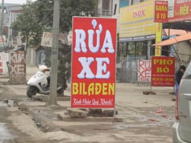 "Trùm" rửa xe.