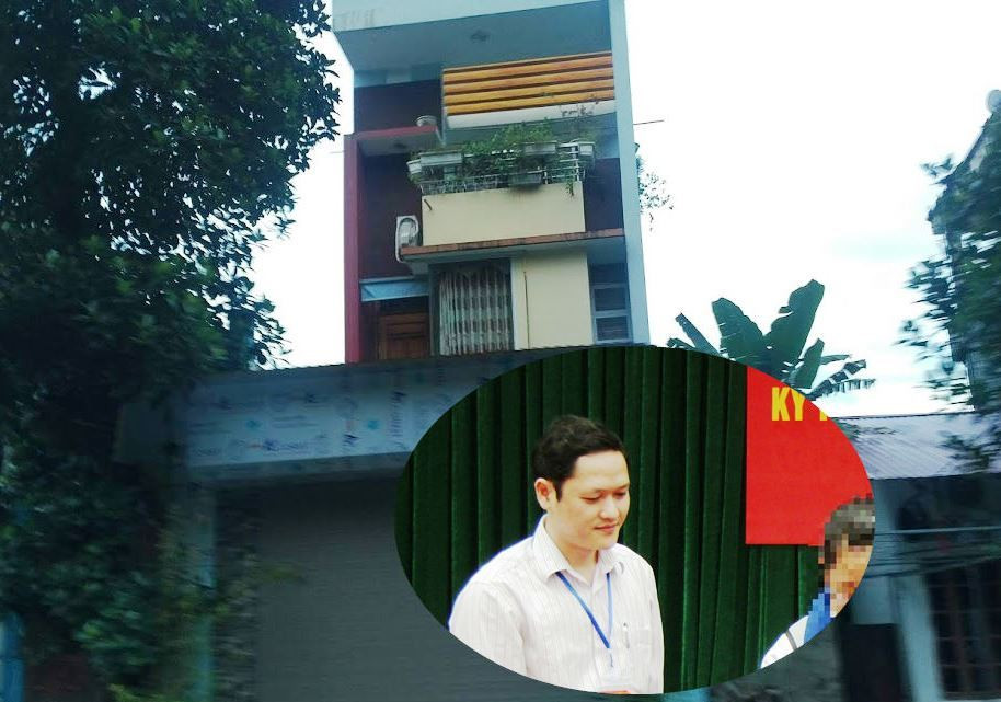 Ông Vũ Trọng Lương và căn nhà cửa đóng then cài giữa thành phố Hà Giang (Ảnh: LC)
