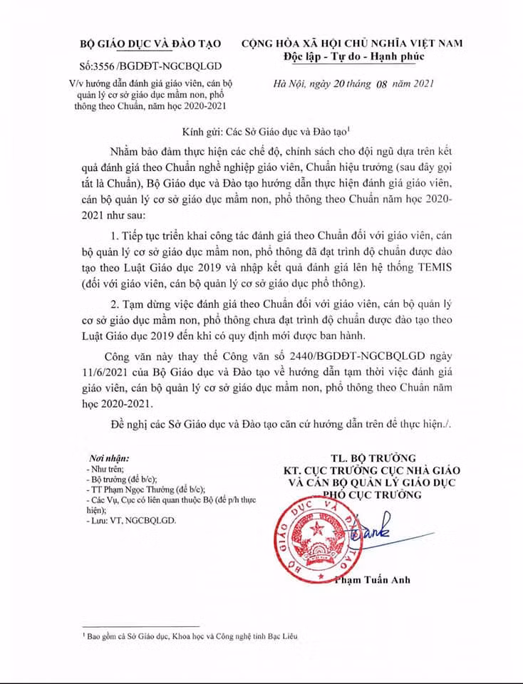 Các trường vẫn tiếp tục được yêu cầu đánh giá chuẩn nghề nghiệp và tải minh chứng lên hệ thống TEMIS (Ảnh: Thanh An) Các trường vẫn tiếp tục được yêu cầu đánh giá chuẩn nghề nghiệp và tải minh chứng lên hệ thống TEMIS (Ảnh: Thanh An)
