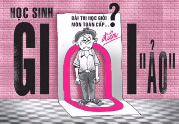 Học sinh giỏi "ảo" ngày càng nhiều ở một số trường học (Ảnh minh họa: Báo Pháp luật Thành phố Hồ Chí Minh)