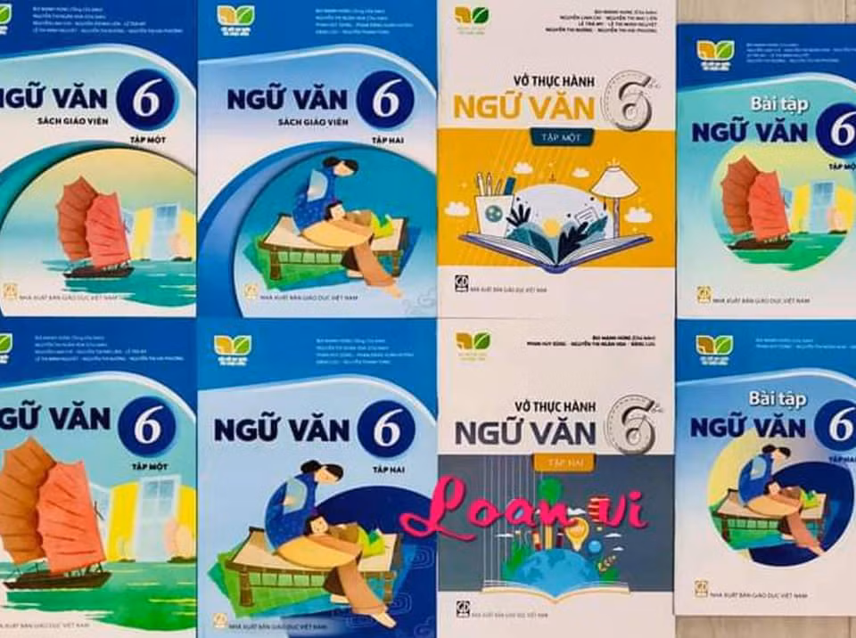 Sách lớp 6 cho năm học tới đang được rao bán trên mạng xã hội với rất nhiều đầu sách cho mỗi môn học (Ảnh chụp từ màn hình)