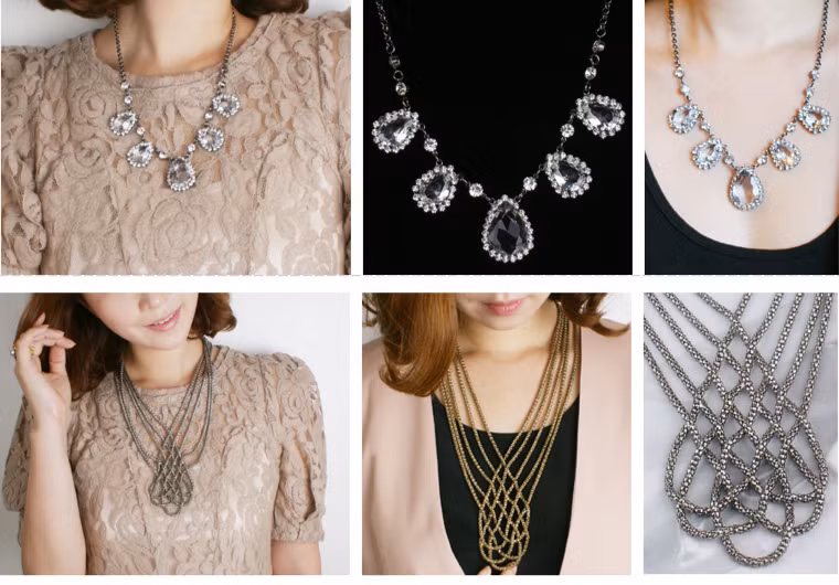 Kiểu dây có độ dài vừa phải rủ xuống ngực hợp với đa số trang phục trong tủ quần áo của bạn, nó rất dễ kếp hợp, vì vậy bạn nên có khi thường phải mất nhiều thời gian để chọn đồ.