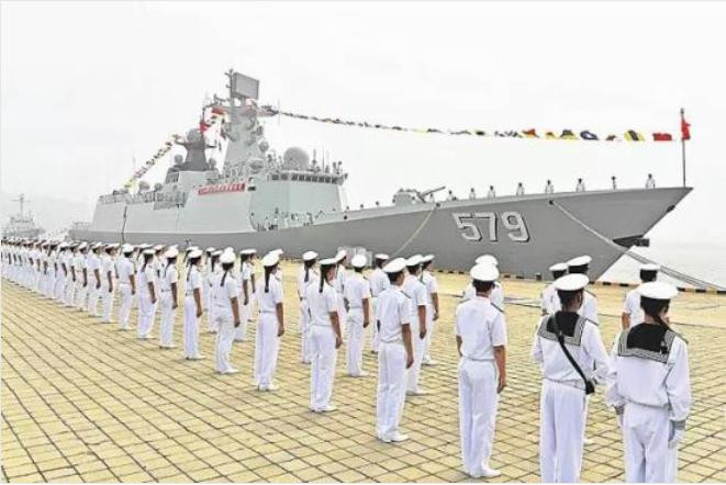 Ngày 19 tháng 8 năm 2015, Trung Quốc biên chế tàu hộ vệ Hàm Đan Type 054A cho Hạm đội Bắc Hải, Hải quân Trung Quốc