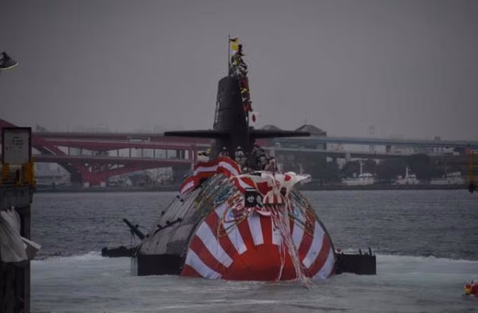 Ngày 2 tháng 11 năm 2015, tàu ngầm thông thường AIP Sekiyu lớp Soryu thứ 8 Nhật Bản hạ thủy Ngày 2 tháng 11 năm 2015, tàu ngầm thông thường AIP Sekiyu lớp Soryu thứ 8 Nhật Bản hạ thủy