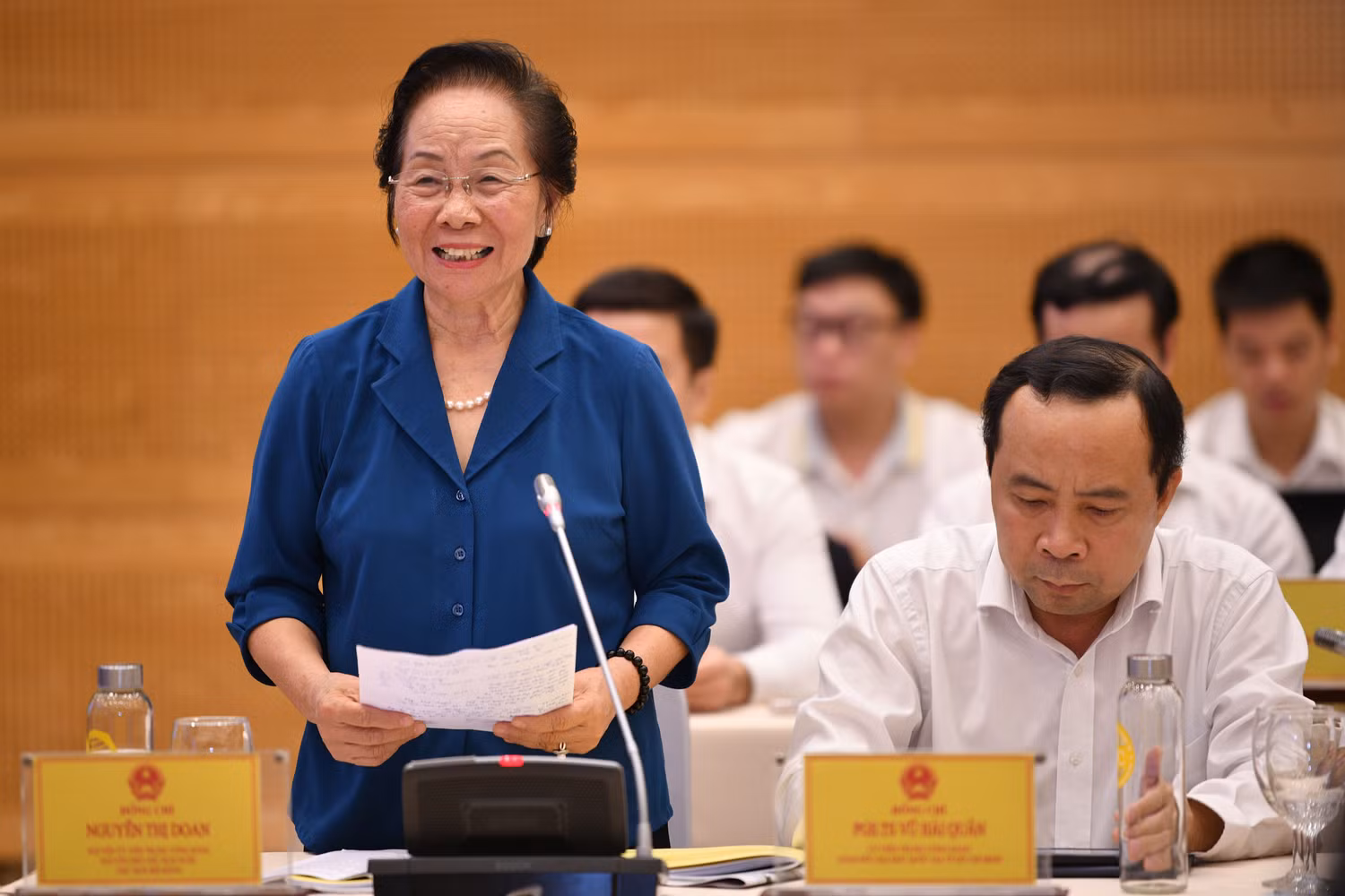 Bà Nguyễn Thị Doan, nguyên Phó Chủ tịch nước, Chủ tịch Hội Khuyến học Việt Nam Bà Nguyễn Thị Doan, nguyên Phó Chủ tịch nước, Chủ tịch Hội Khuyến học Việt Nam