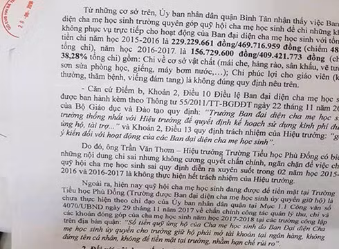 Trích thông báo 1080 của Chủ tịch Ủy ban nhân dân quận Bình Tân ra ngày 25/6 (Ảnh: P.L) Trích thông báo 1080 của Chủ tịch Ủy ban nhân dân quận Bình Tân ra ngày 25/6 (Ảnh: P.L)