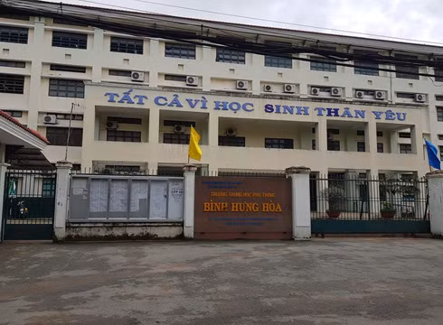 Trường trung học phổ thông Bình Hưng Hòa, quận Bình Tân, Thành phố Hồ Chí Minh (ảnh: P.L)