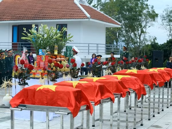 Tìm kiếm, quy tập hài cốt liệt sĩ luôn được Đảng, Nhà nước đặc biệt quan tâm. (Ảnh Phan Tuấn/TTXVN)