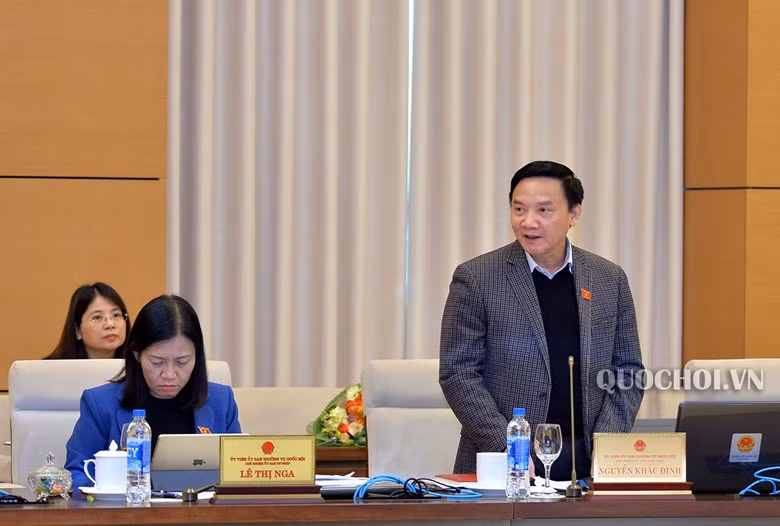 Chủ nhiệm Ủy ban Pháp luật của Quốc hội Nguyễn Khắc Định. Ảnh: Quochoi.vn Chủ nhiệm Ủy ban Pháp luật của Quốc hội Nguyễn Khắc Định. Ảnh: Quochoi.vn