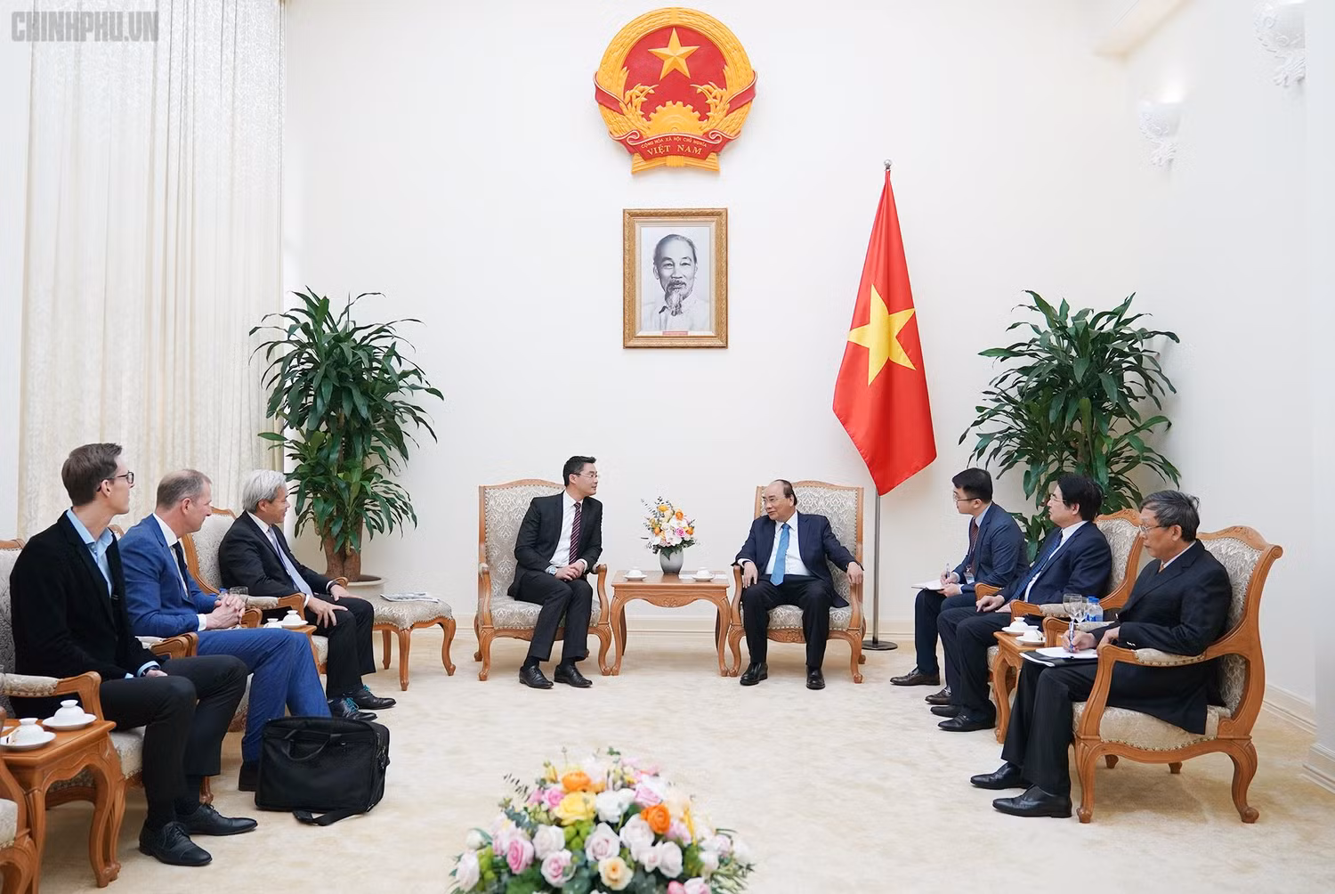 Quang cảnh buổi tiếp. Ảnh: VGP