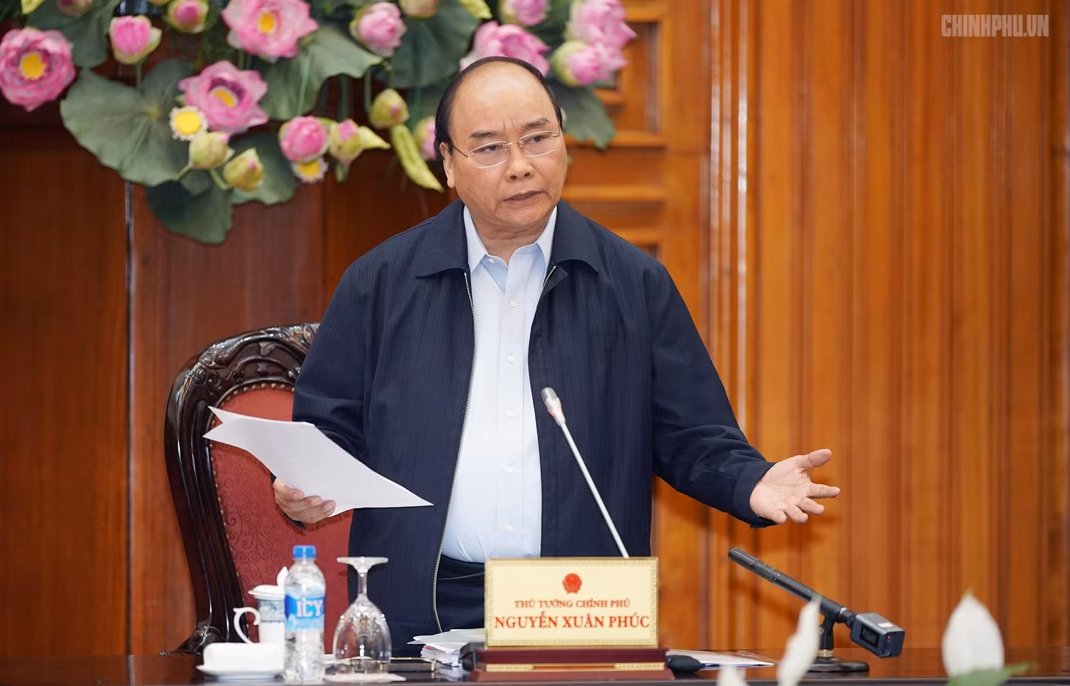 Thủ tướng phát biểu tại buổi họp. Ảnh: VGP