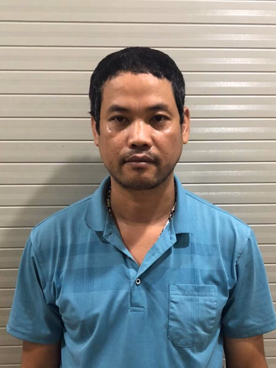 Bị can Nguyễn Hữu Trung.