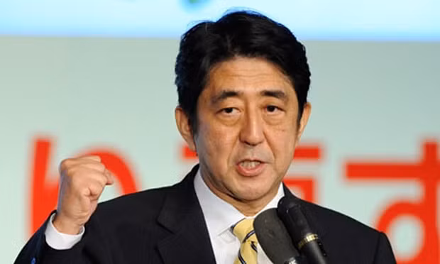 Thủ tướng Nhật Bản Shinzo Abe, ảnh: The Guardian. Thủ tướng Nhật Bản Shinzo Abe, ảnh: The Guardian.