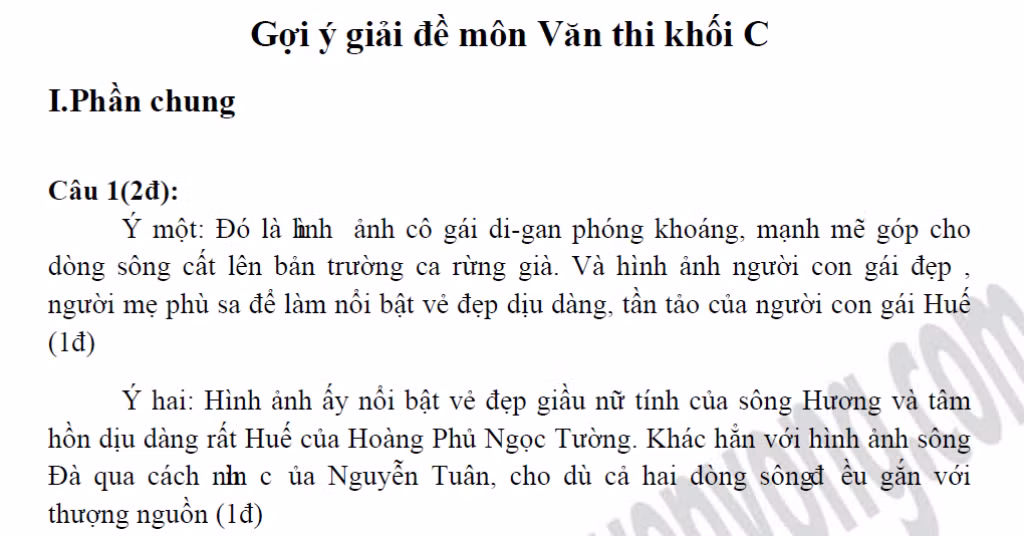 Xem đáp án môn Vật lí - Xem đáp án môn Toán - Xem đáp án môn Hóa - Xem đáp án môn Ngoại ngữ Khối A1 Xem đáp án môn Vật lí - Xem đáp án môn Toán - Xem đáp án môn Hóa - Xem đáp án môn Ngoại ngữ Khối A1