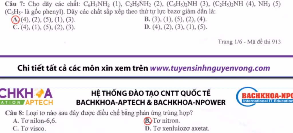 XEM ĐÁP ÁN THI ĐẠI HỌC MÔN TOÁN KHỐI A 2012 - XEM ĐÁP ÁN THI ĐẠI HỌC MÔN VẬT LÍ KHỐI A 2012