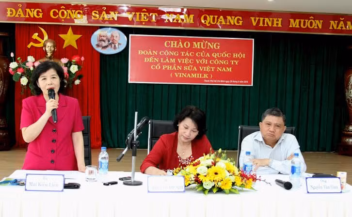 Bài Mai Kiều Liên - Chủ tịch kiêm Tổng giám đốc Vinamilk đã nêu ra những bất cập trong văn bản luật mới sắp có hiệu lực về quyền và trách nhiệm của Người đại diện vốn Nhà nước trong doanh nghiệp tại buổi làm việc với đoàn công tác của Quốc hội.