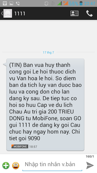 Phải rất nhiều lần gọi điện gay gắt thậm chí dọa sẽ kiện, ông N với được MobiFone hủy dịch vụ. Phải rất nhiều lần gọi điện gay gắt thậm chí dọa sẽ kiện, ông N với được MobiFone hủy dịch vụ.