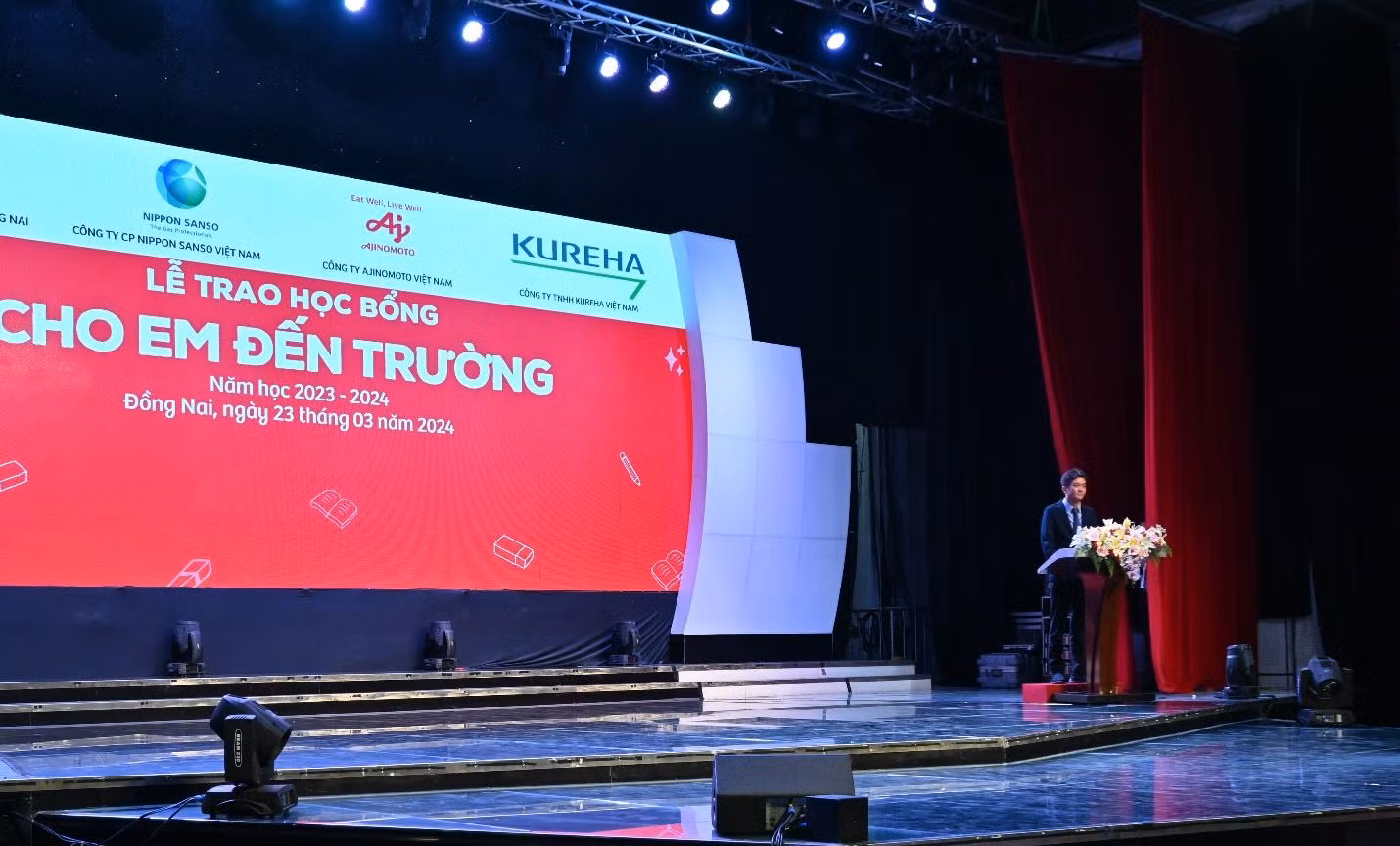 Ông Koki Ikenoue – Chủ tịch Công ty TNHH Kureha Việt Nam phát biểu.