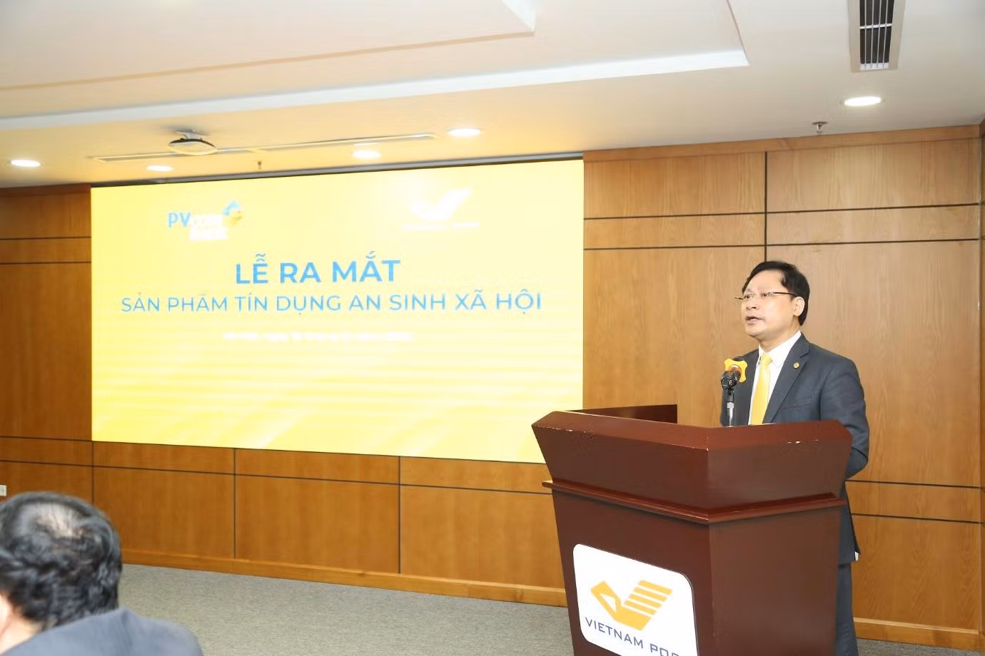 Ông Chu Quang Hào - Tổng Giám đốc Tổng Công ty Bưu điện Việt Nam chia sẻ tại sự kiện.